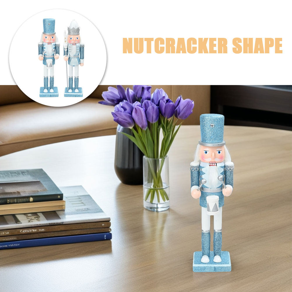 2Pcs Traditional Wooden Nutcra - Nutcracker Figurine บทวิจารณ์และราคา
