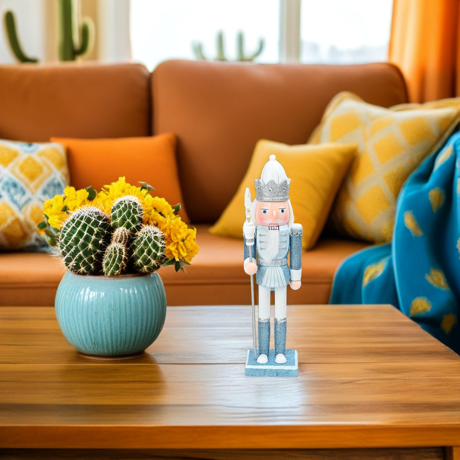 2Pcs Traditional Wooden Nutcra - Nutcracker Figurine บทวิจารณ์และราคา