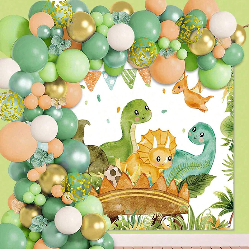 Dinosaur Balloon Set Arch for  - Tinsel Garland Decoration บทวิจารณ์และราคา