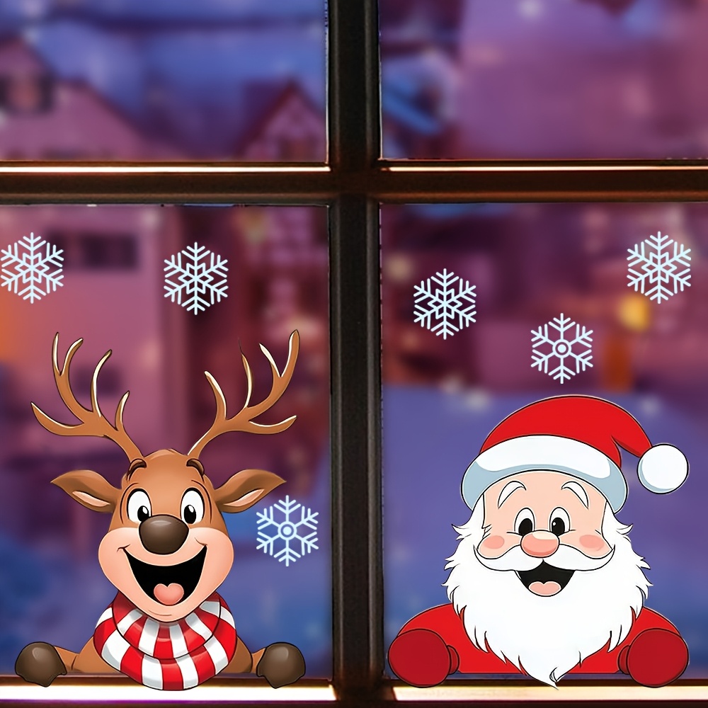 Festive Christmas Window Stick - Snowflake Window Decal บทวิจารณ์และราคา
