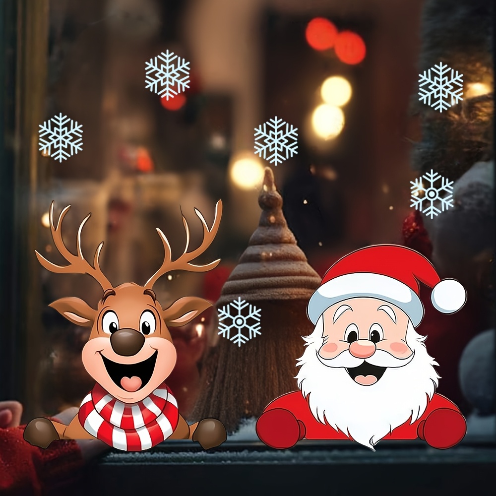 Festive Christmas Window Stick - Snowflake Window Decal บทวิจารณ์และราคา