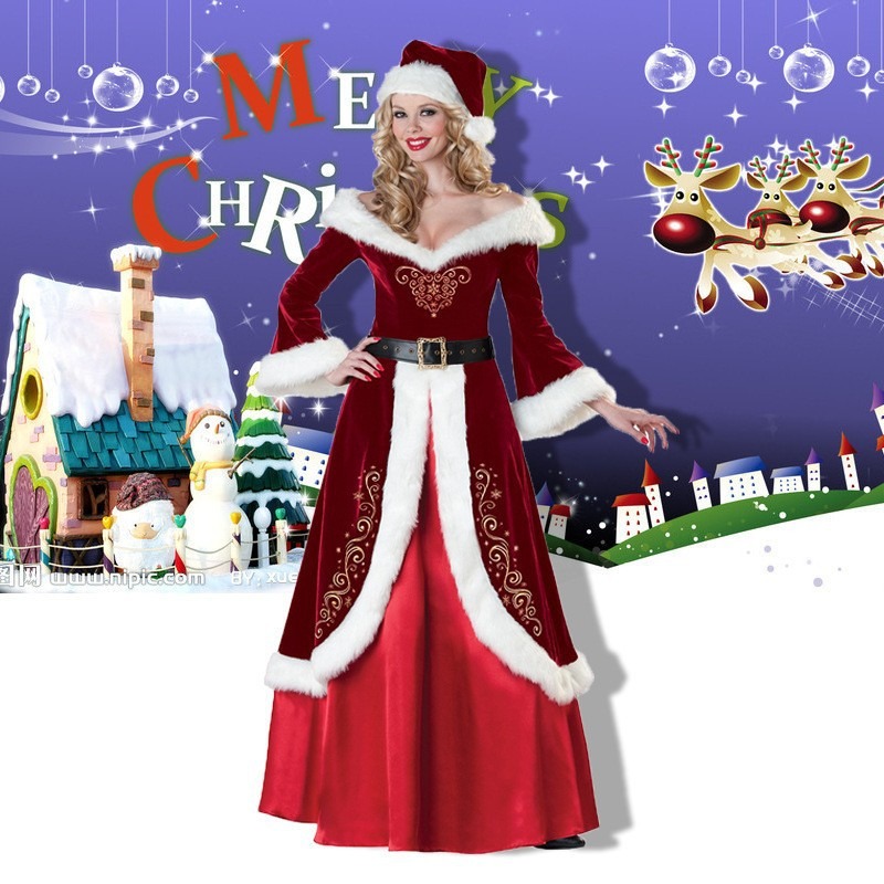 Santa Claus Costume Women Men  - Elf Costume Christmas บทวิจารณ์และราคา