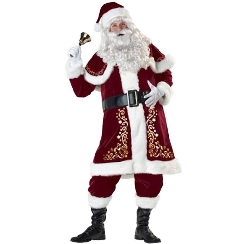 Santa Claus Costume Women Men  - Elf Costume Christmas บทวิจารณ์และราคา