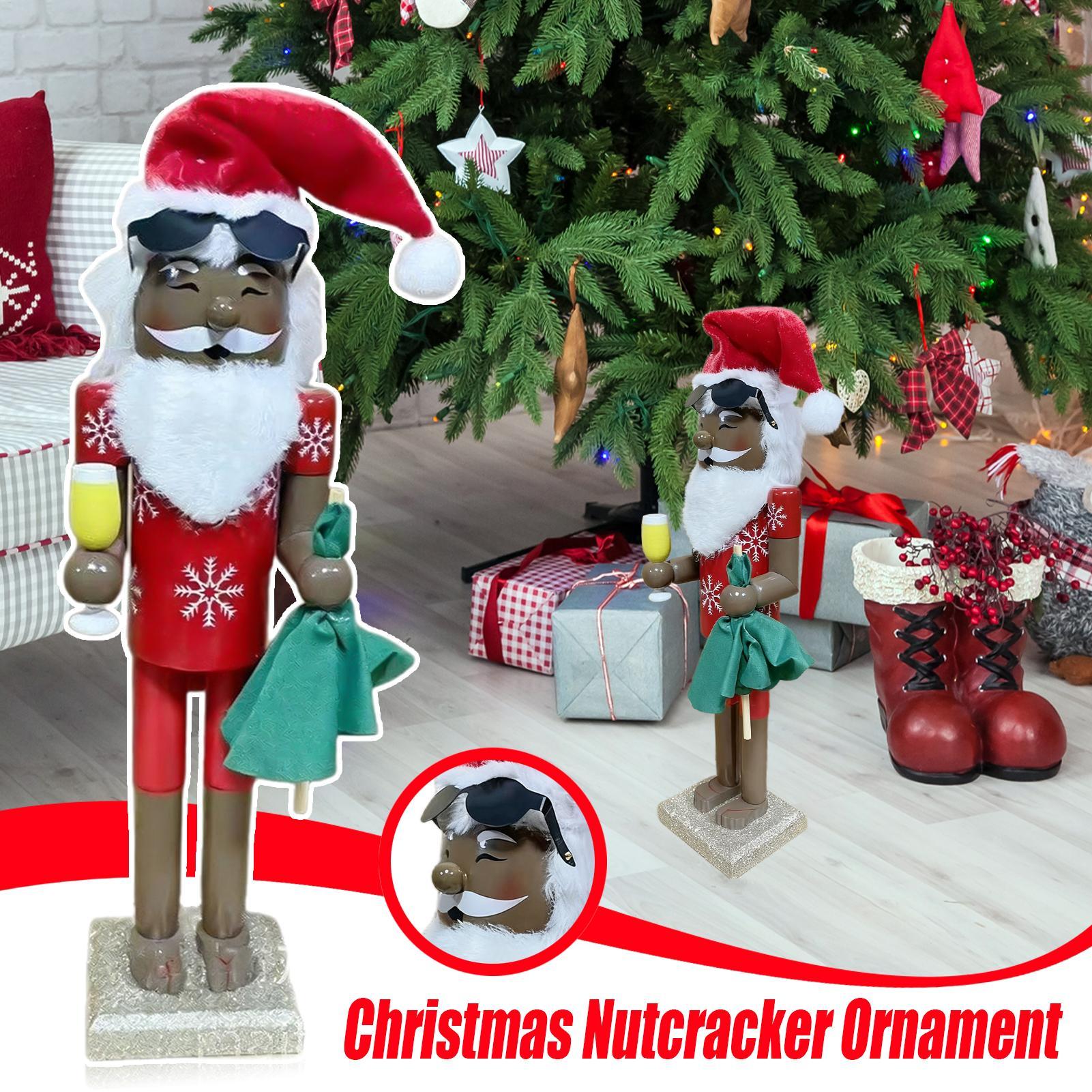 Nutcracker Decor Christmas Afr - Nutcracker Figurine บทวิจารณ์และราคา