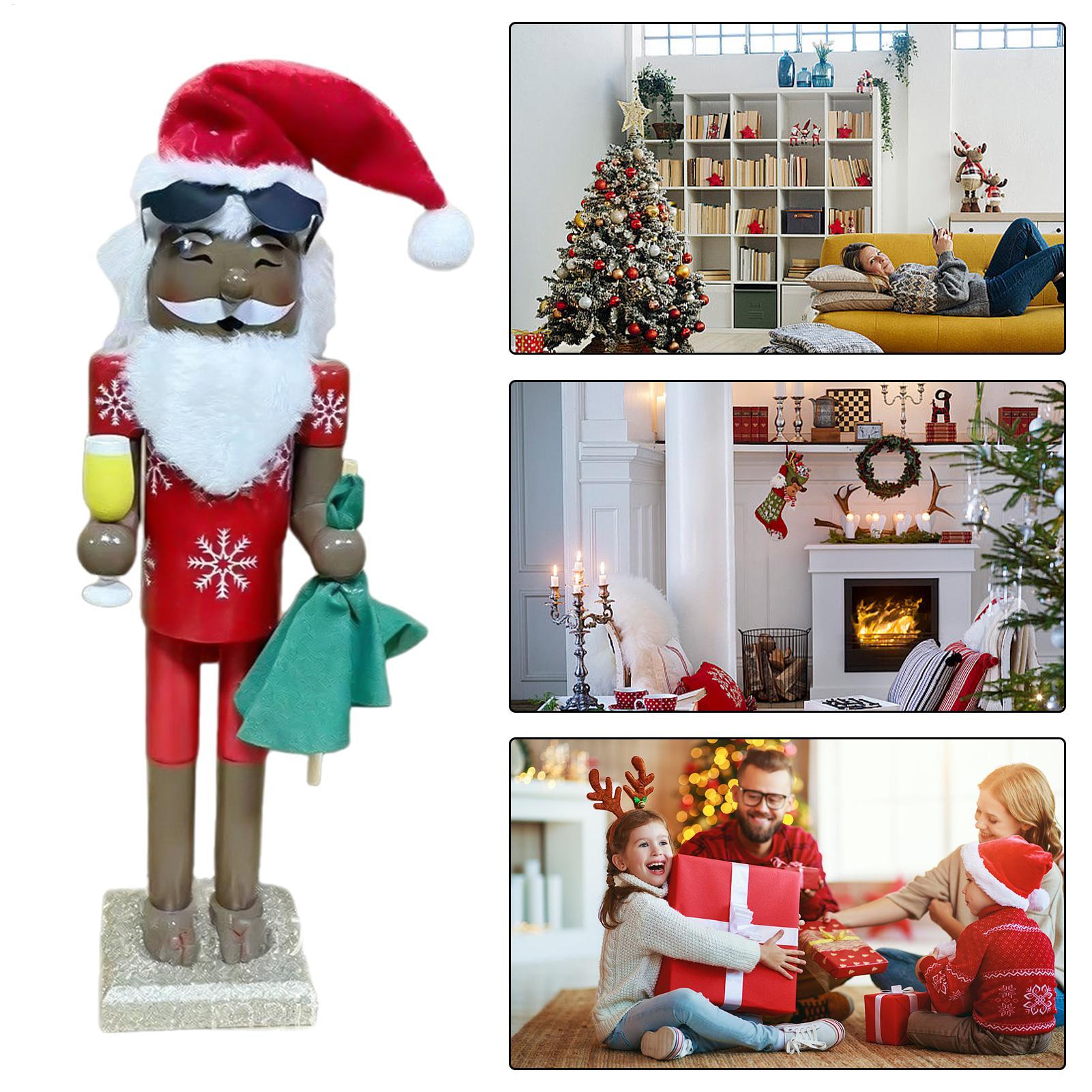 Nutcracker Decor Christmas Afr - Nutcracker Figurine บทวิจารณ์และราคา