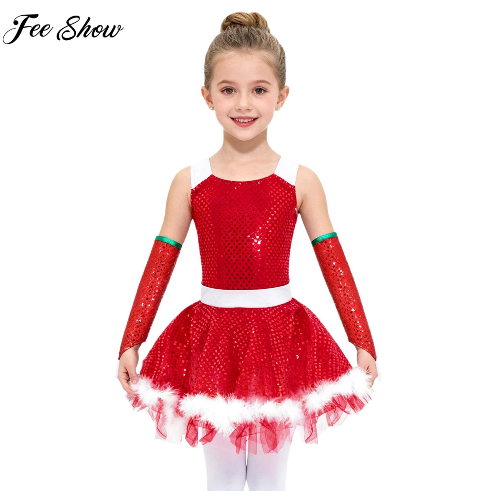 Kids Girls Christmas Figure Sk - Elf Costume Christmas บทวิจารณ์และราคา