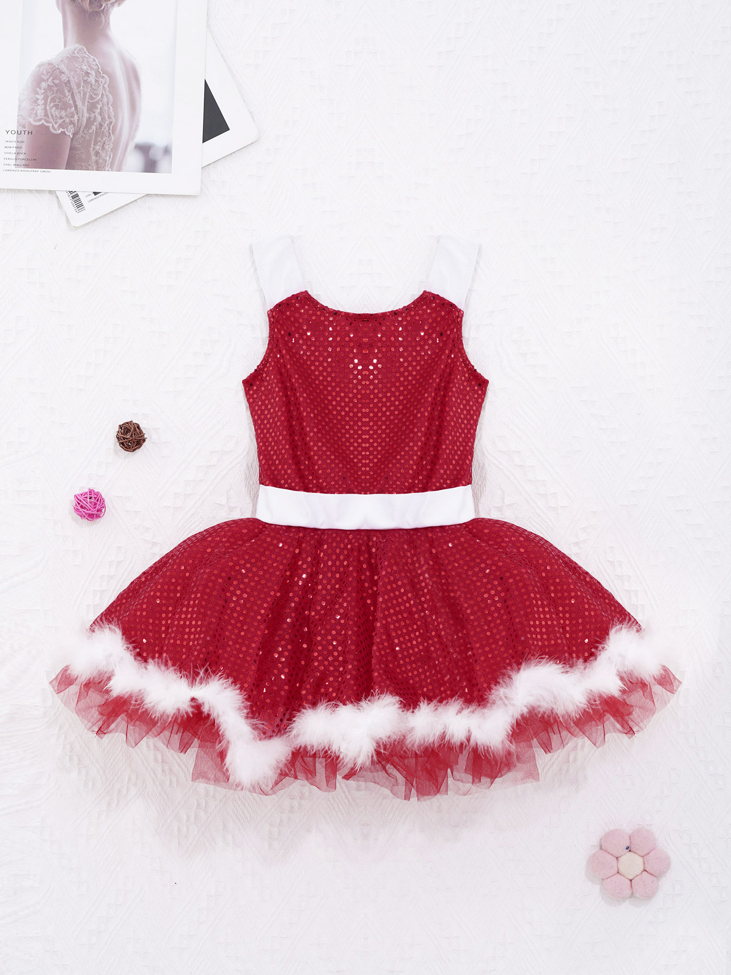 Kids Girls Christmas Figure Sk - Elf Costume Christmas บทวิจารณ์และราคา