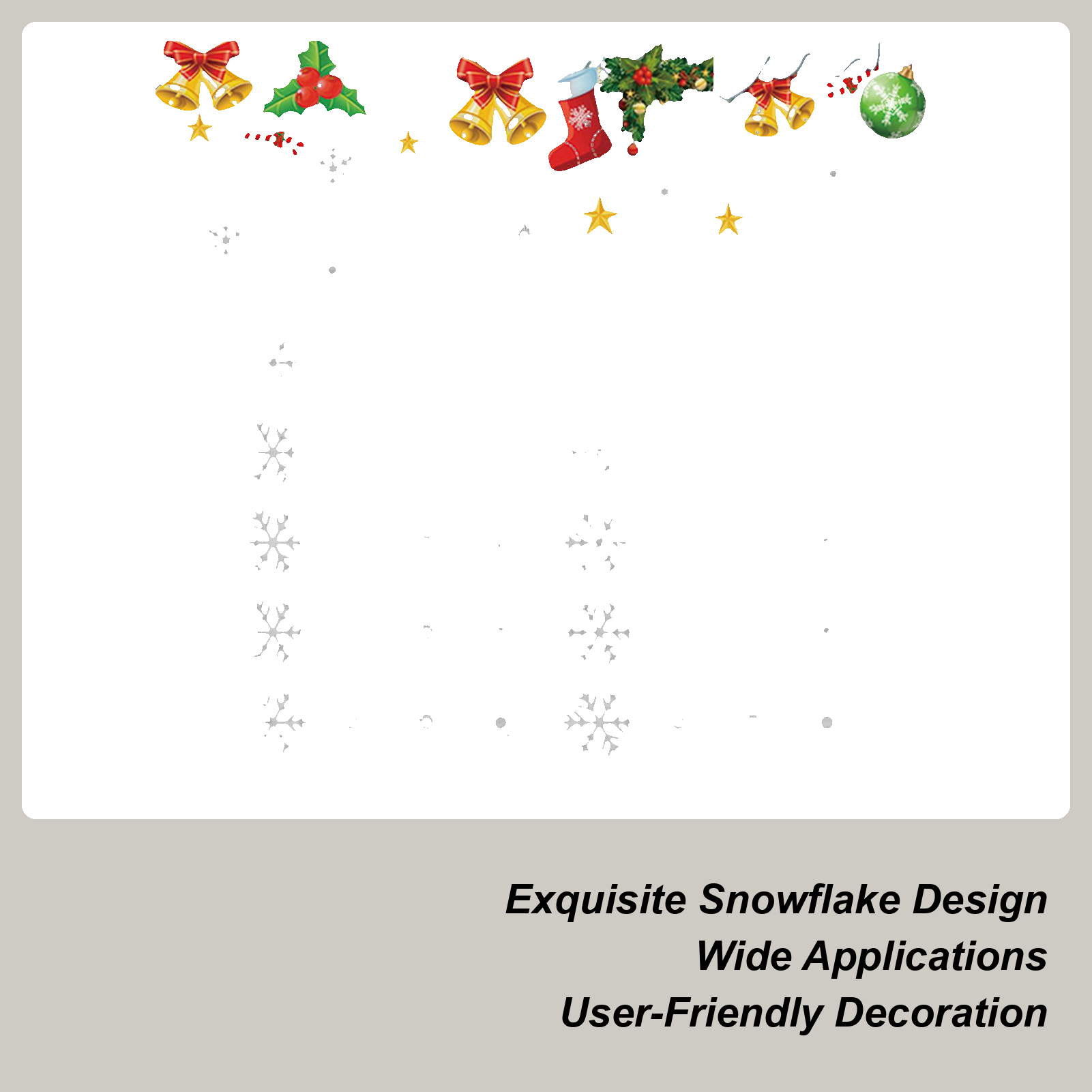 Snowflake Window Clings Static - Snowflake Window Decal บทวิจารณ์และราคา