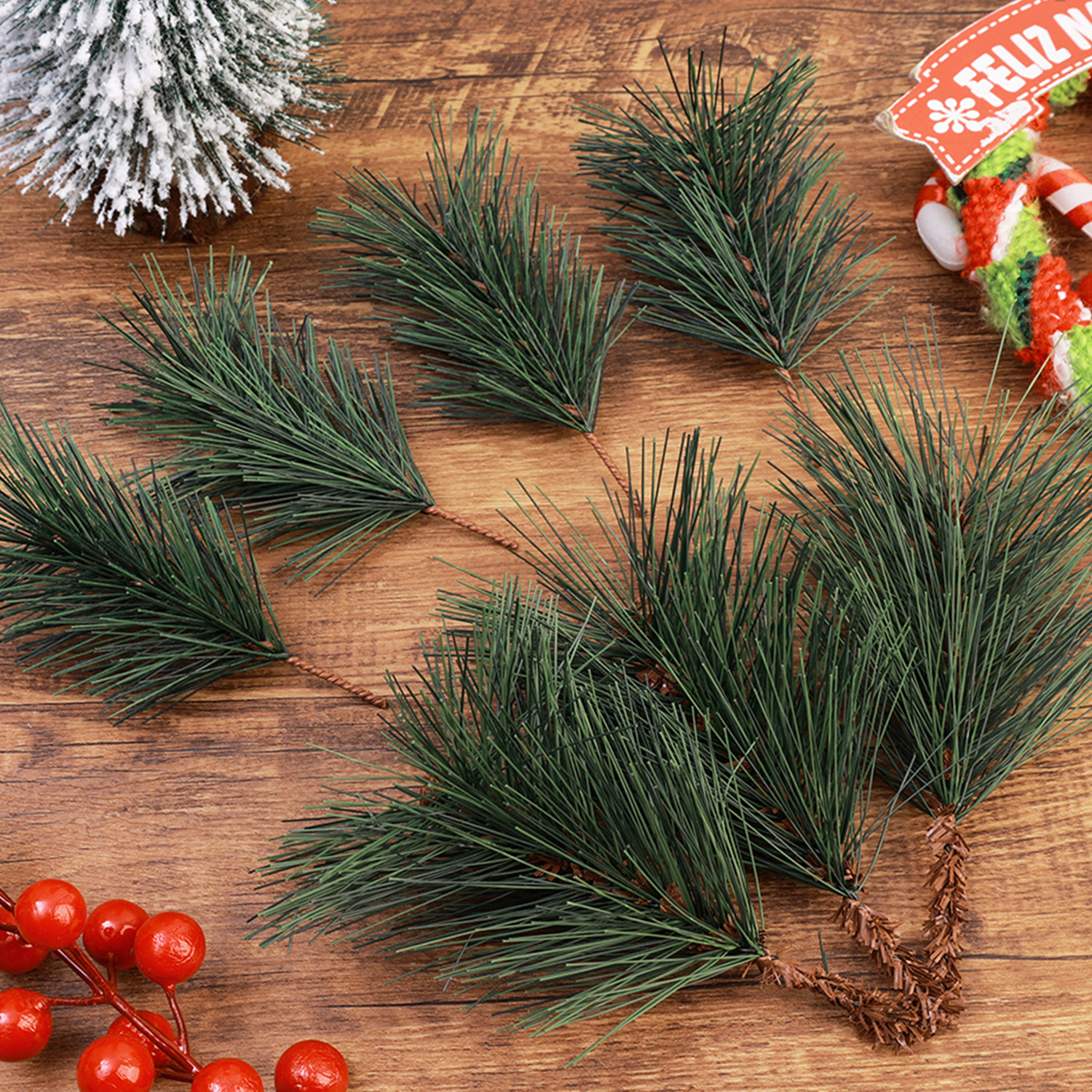 Fake Tree Leaves Branches Arti - Christmas Tree Artificial บทวิจารณ์และราคา