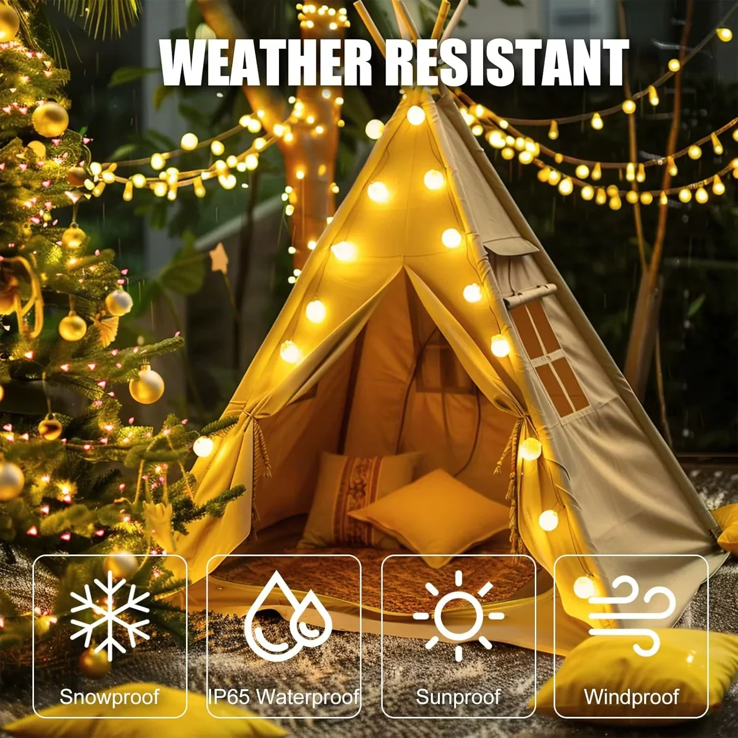 USB LED Ball String Lights 6M  - Led Fairy String Lights บทวิจารณ์และราคา