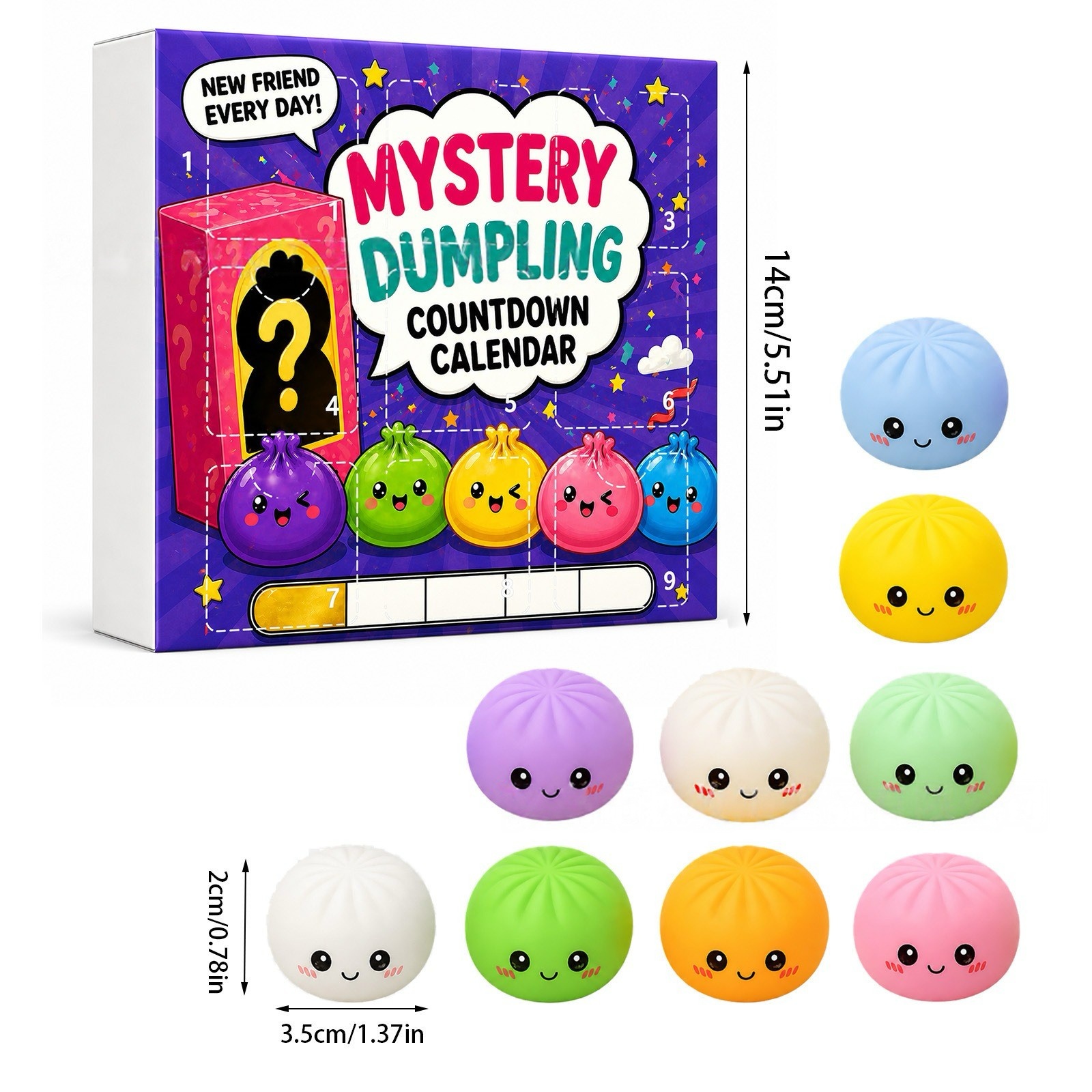 Kawaii Squishy Dumpling Advent - Advent Calendar Gift บทวิจารณ์และราคา