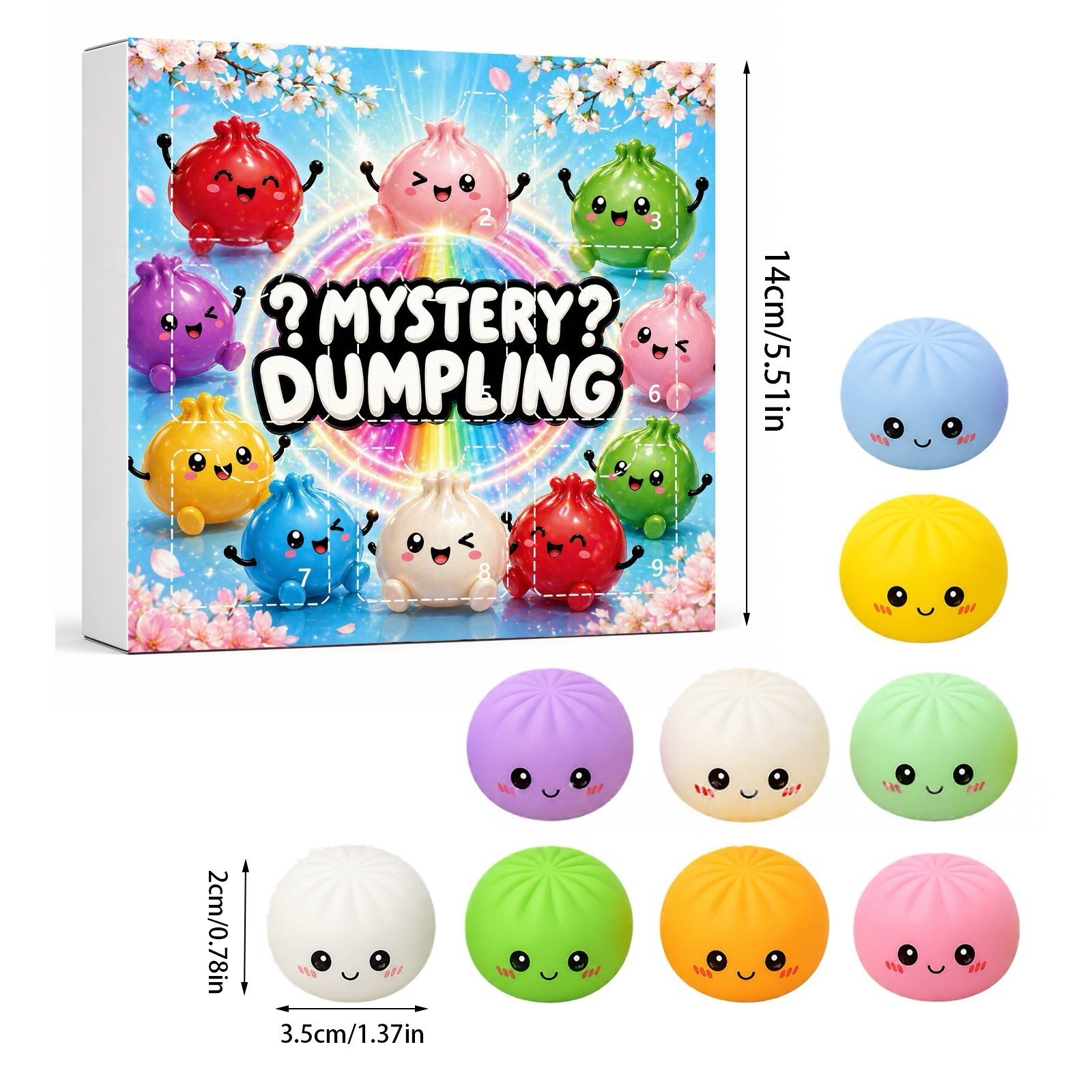 Kawaii Squishy Dumpling Advent - Advent Calendar Gift บทวิจารณ์และราคา