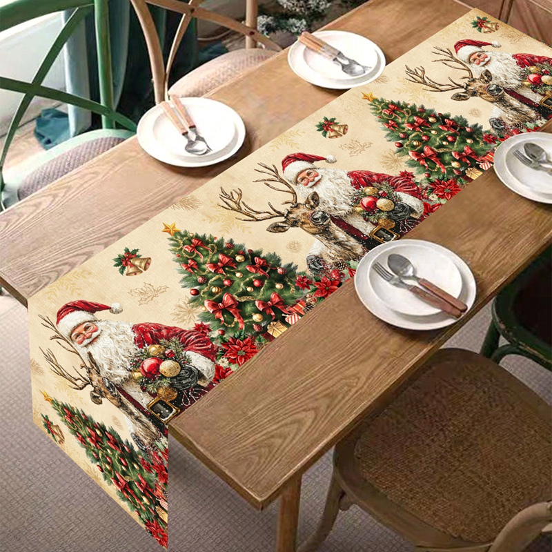 Vintage Christmas Table Runner - Christmas Table Runner บทวิจารณ์และราคา
