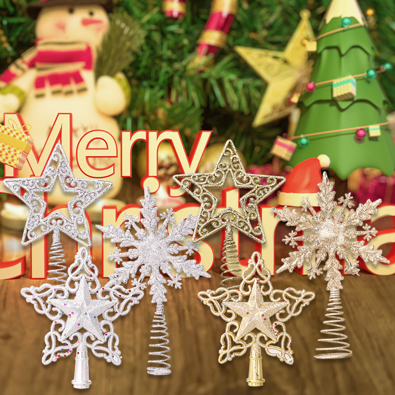 Christmas Tree Toppers Glitter - Star Tree Topper บทวิจารณ์และราคา