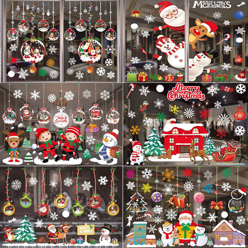 Merry Christmas Decoration Win - Snowflake Window Decal บทวิจารณ์และราคา
