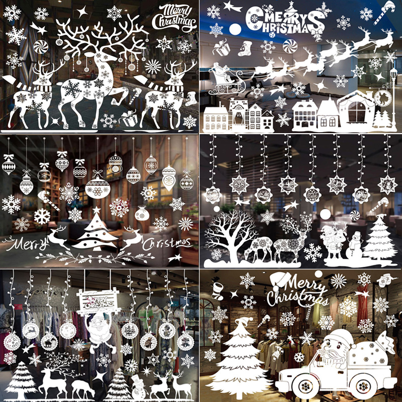Merry Christmas Decoration Win - Snowflake Window Decal บทวิจารณ์และราคา