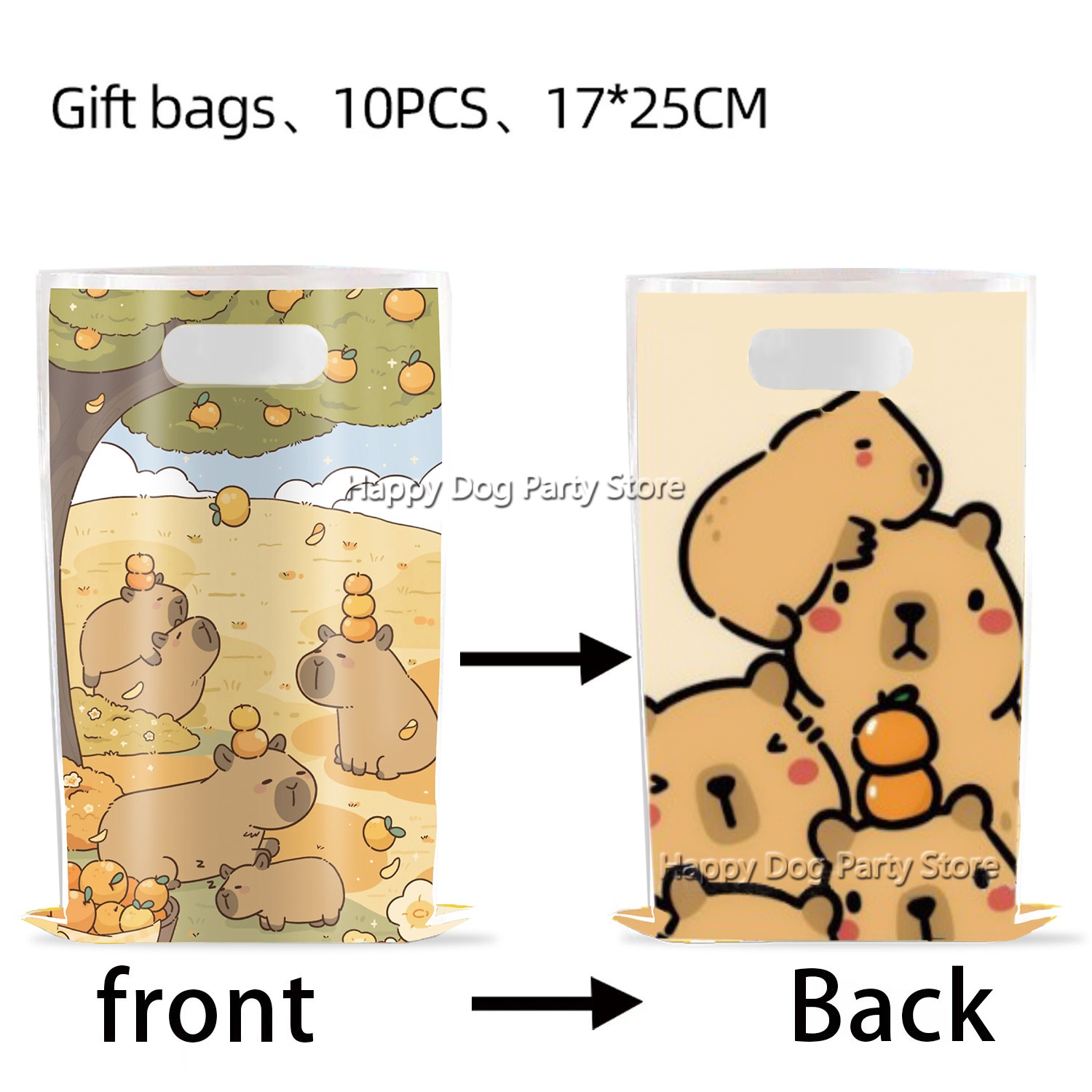 Cartoon Capybara Party Supplie - Gift Box Wrap Set บทวิจารณ์และราคา