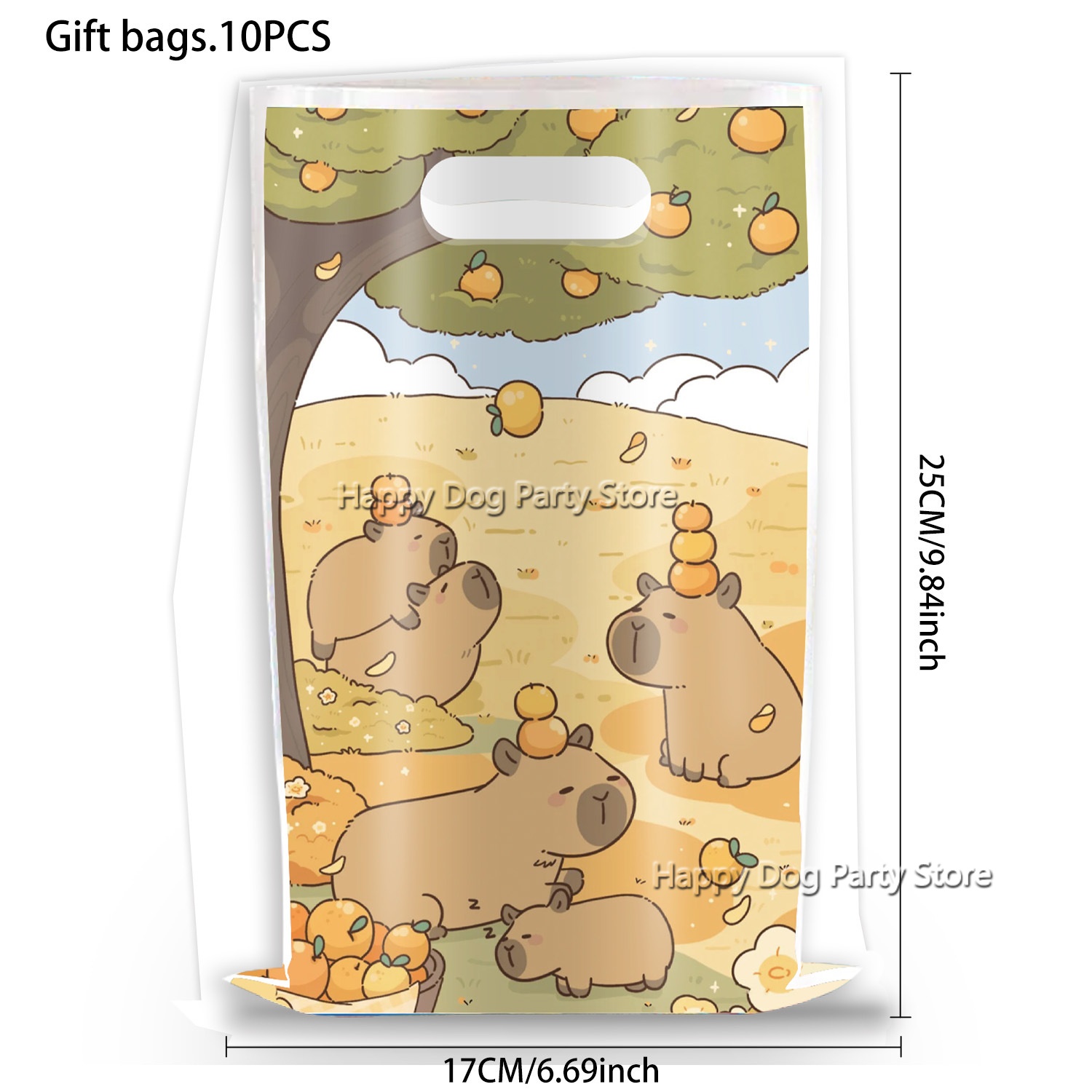 Cartoon Capybara Party Supplie - Gift Box Wrap Set บทวิจารณ์และราคา