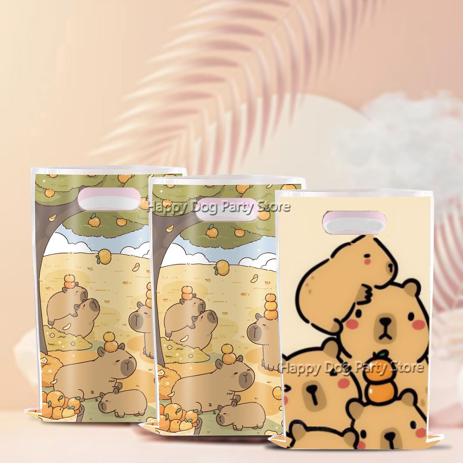 Cartoon Capybara Party Supplie - Gift Box Wrap Set บทวิจารณ์และราคา