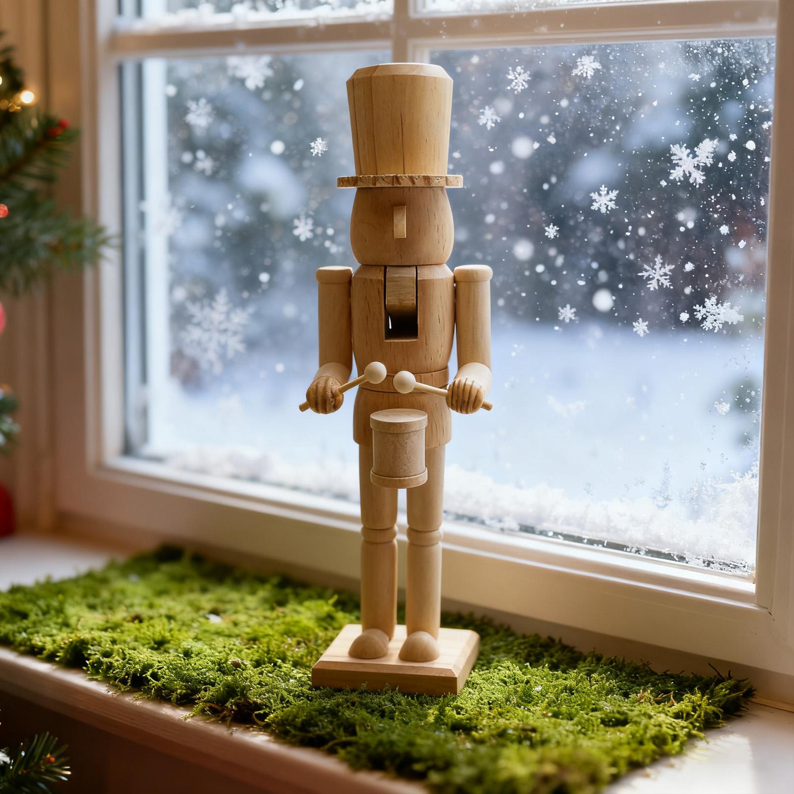 Nutcracker Decor 38cm Wooden F - Nutcracker Figurine บทวิจารณ์และราคา