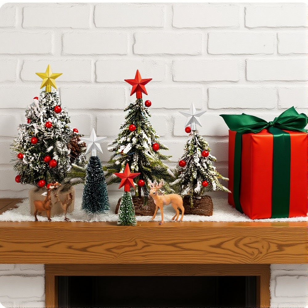 6cm Mini Christmas Tree Topper - Star Tree Topper บทวิจารณ์และราคา