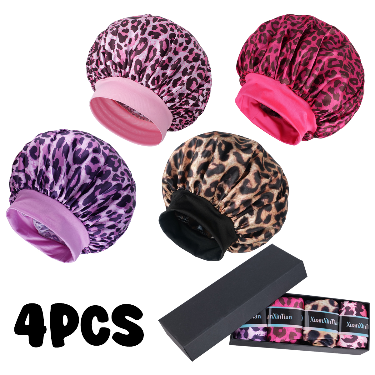 4PCS Mystery Hair Bonnet Gift  - Gift Box Wrap Set บทวิจารณ์และราคา