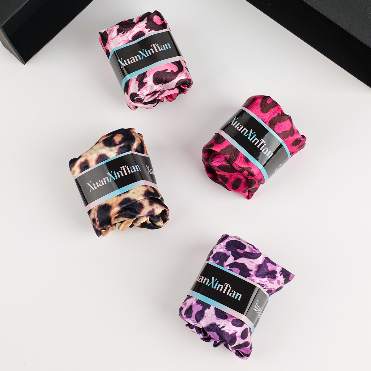 4PCS Mystery Hair Bonnet Gift  - Gift Box Wrap Set บทวิจารณ์และราคา