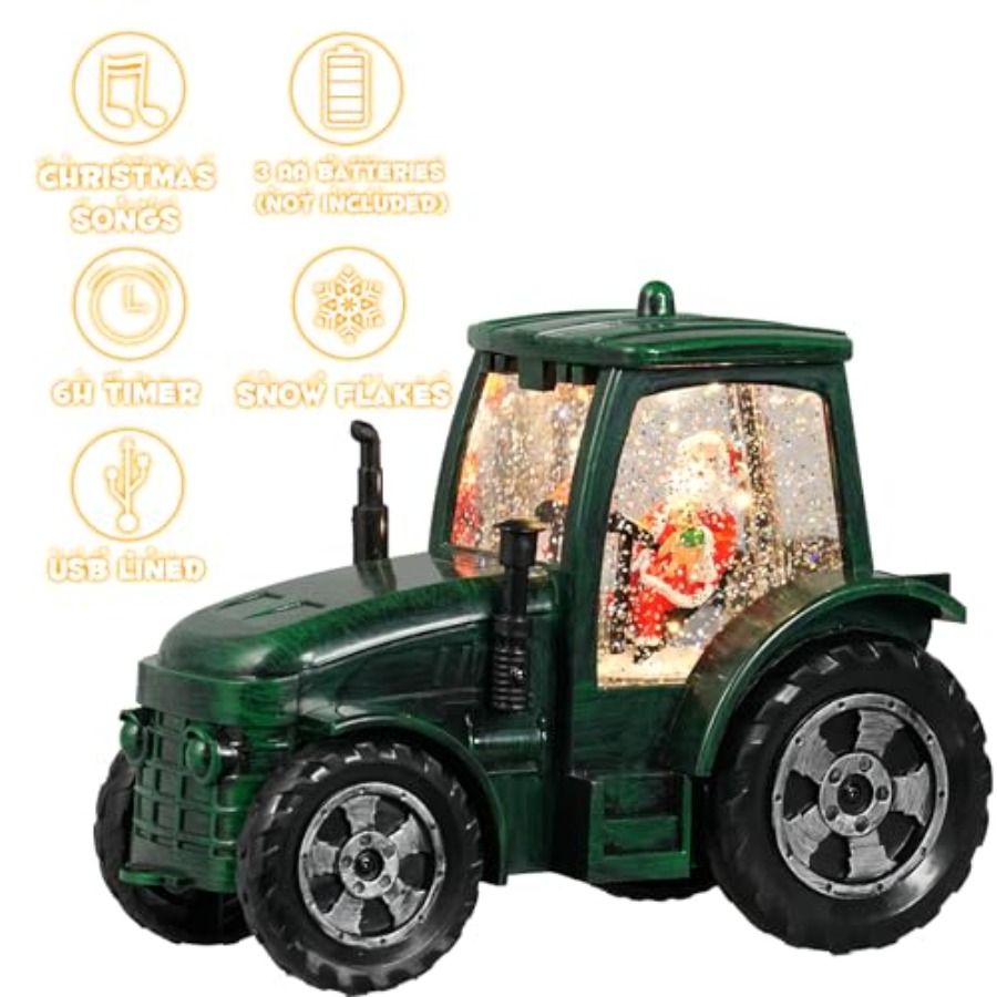 Christmas Snow Globe Tractor S - Snow Globe Musical บทวิจารณ์และราคา