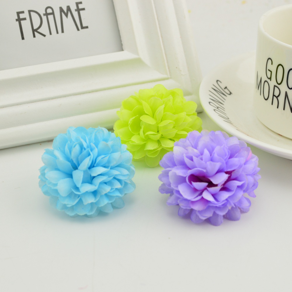 200PCS 5CM Silk Chrysanthemum  - Christmas Wreath Fake บทวิจารณ์และราคา