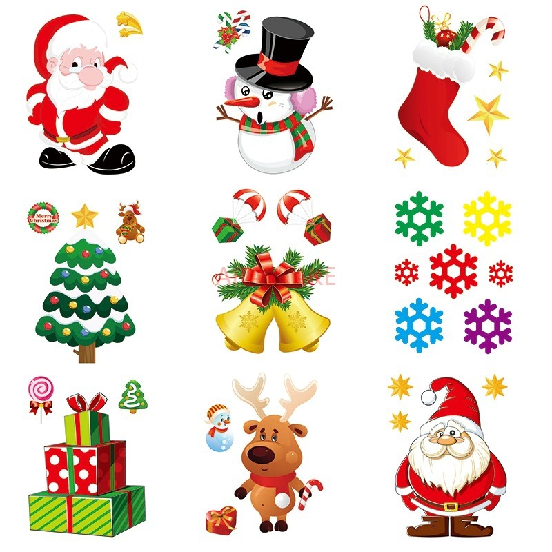 1PCS Removable Christmas Stati - Snowflake Window Decal บทวิจารณ์และราคา