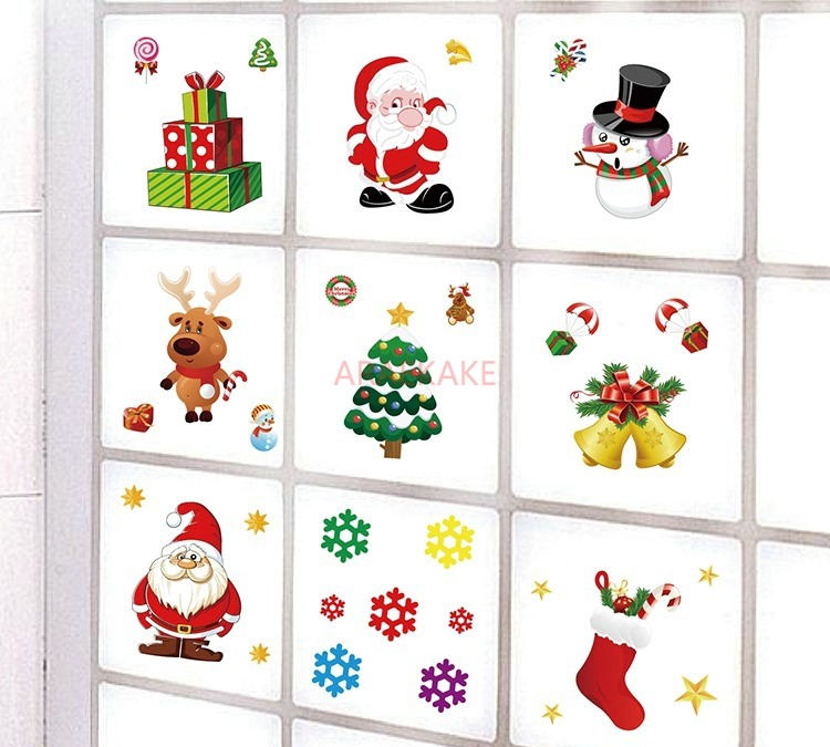 1PCS Removable Christmas Stati - Snowflake Window Decal บทวิจารณ์และราคา