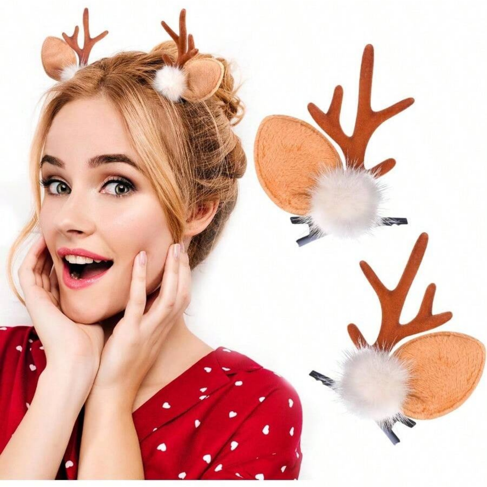 2pcs Christmas Reindeer Antler - Reindeer Antlers Headband บทวิจารณ์และราคา