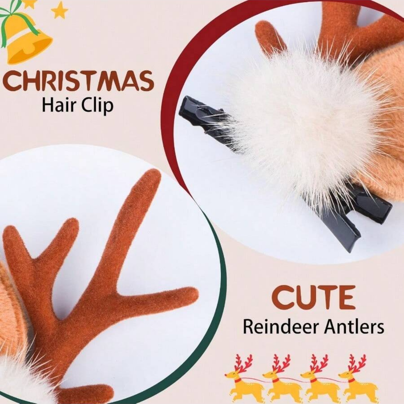2pcs Christmas Reindeer Antler - Reindeer Antlers Headband บทวิจารณ์และราคา