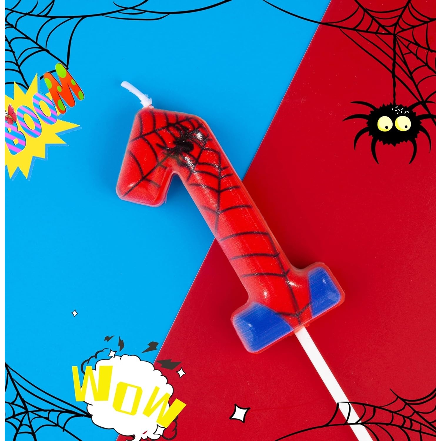 Spider Party 0-9 Birthday Cand - Holiday Candle Set บทวิจารณ์และราคา