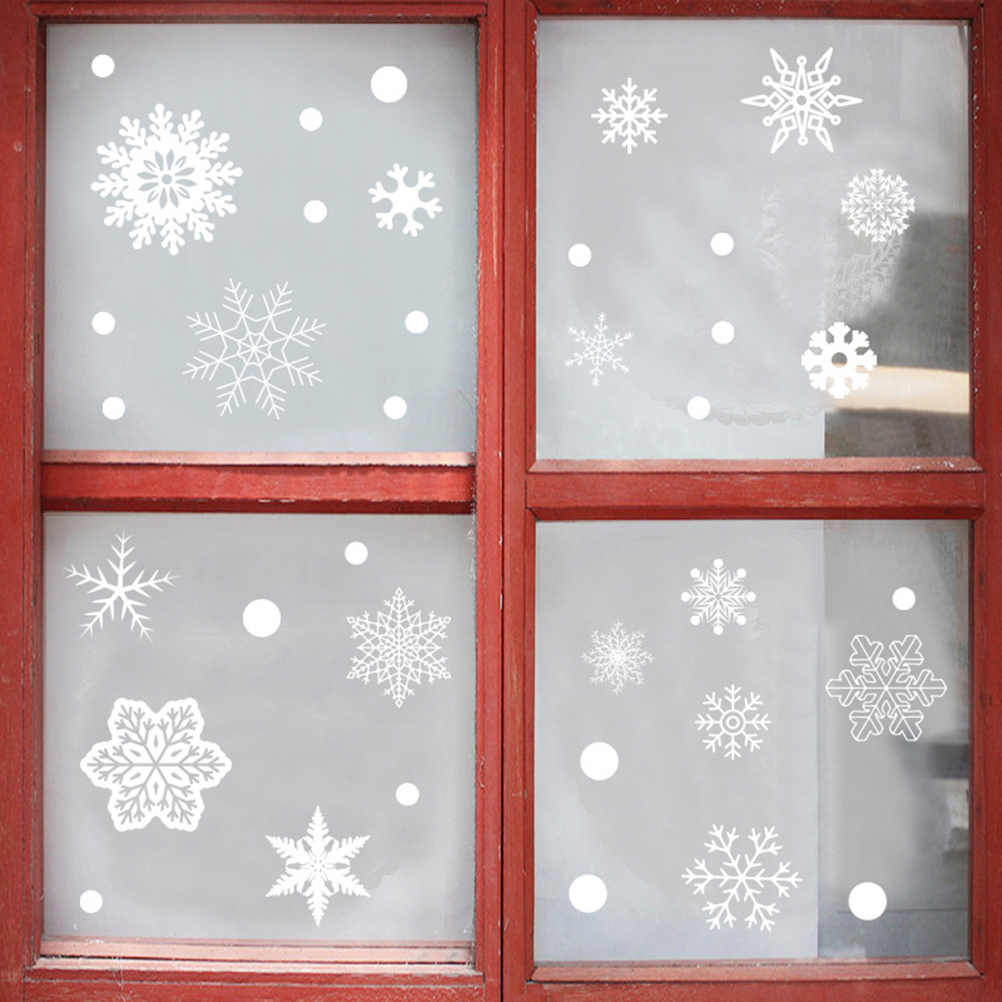 37PCS Gift Xmas Festival Suppl - Snowflake Window Decal บทวิจารณ์และราคา