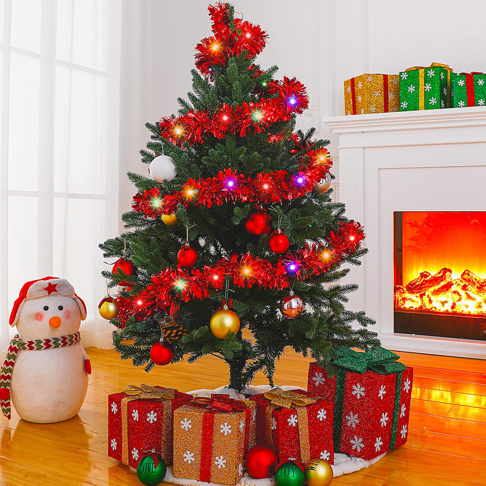 1/3pcs 5M Christmas Tinsel Gar - Tinsel Garland Decoration บทวิจารณ์และราคา