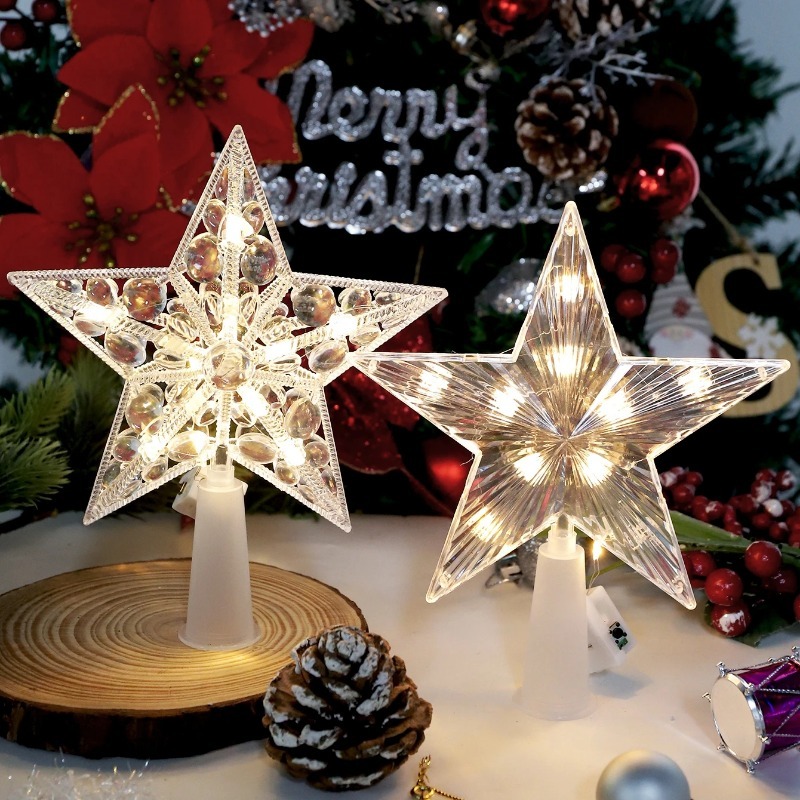15cm Christmas Decoration Glow - Star Tree Topper บทวิจารณ์และราคา