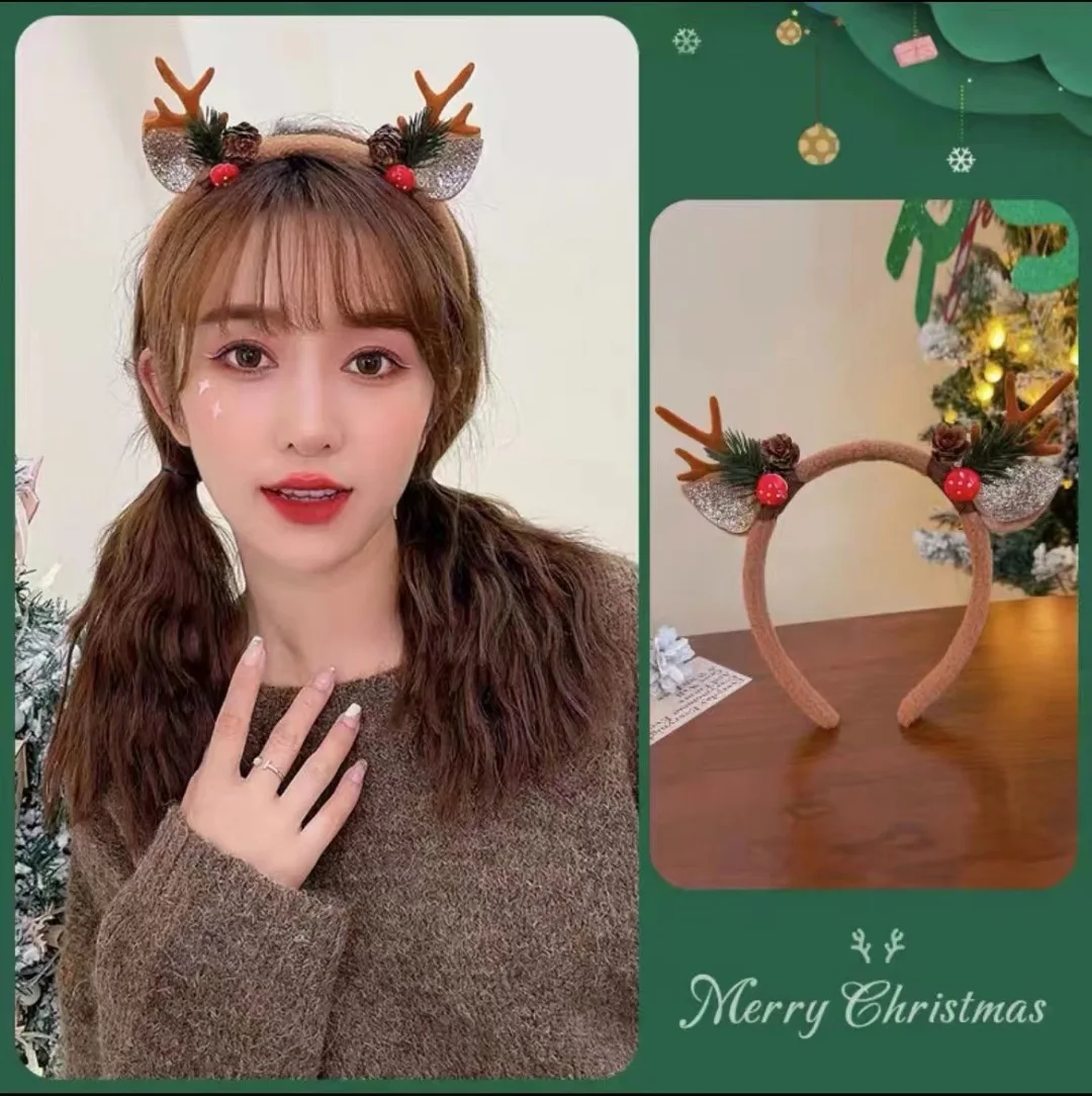 Christmas Headband Reindeer An - Reindeer Antlers Headband บทวิจารณ์และราคา