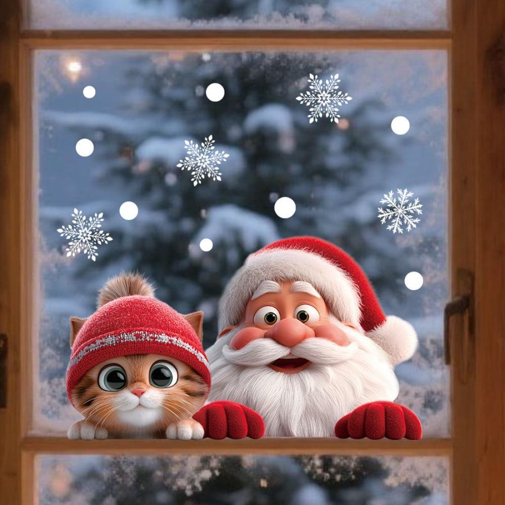 2pcs Christmas Window Clings S - Snowflake Window Decal บทวิจารณ์และราคา