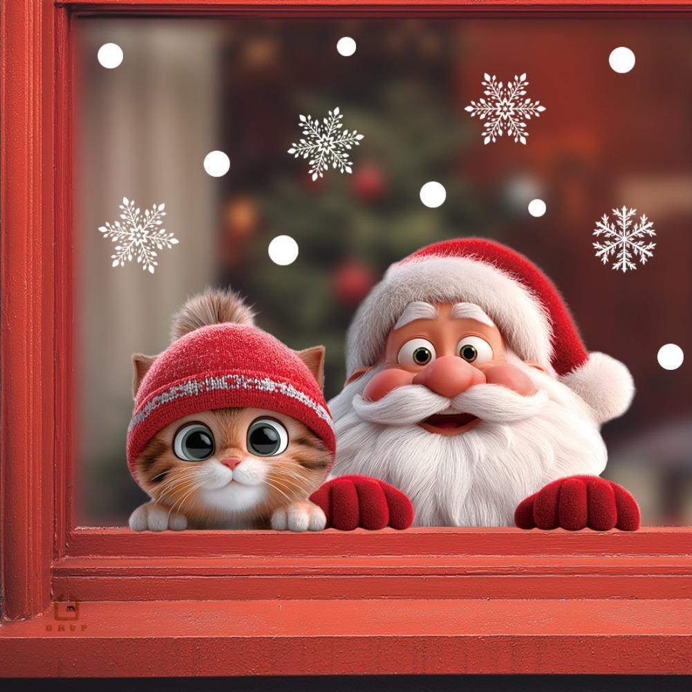 2pcs Christmas Window Clings S - Snowflake Window Decal บทวิจารณ์และราคา
