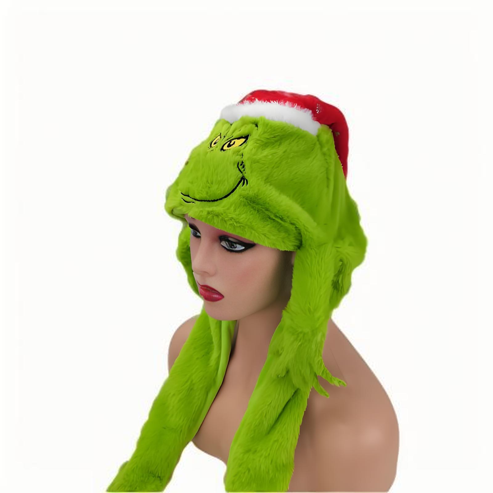 Plush Grincese Hat Cap Scarf C - Santa Hat Plush บทวิจารณ์และราคา