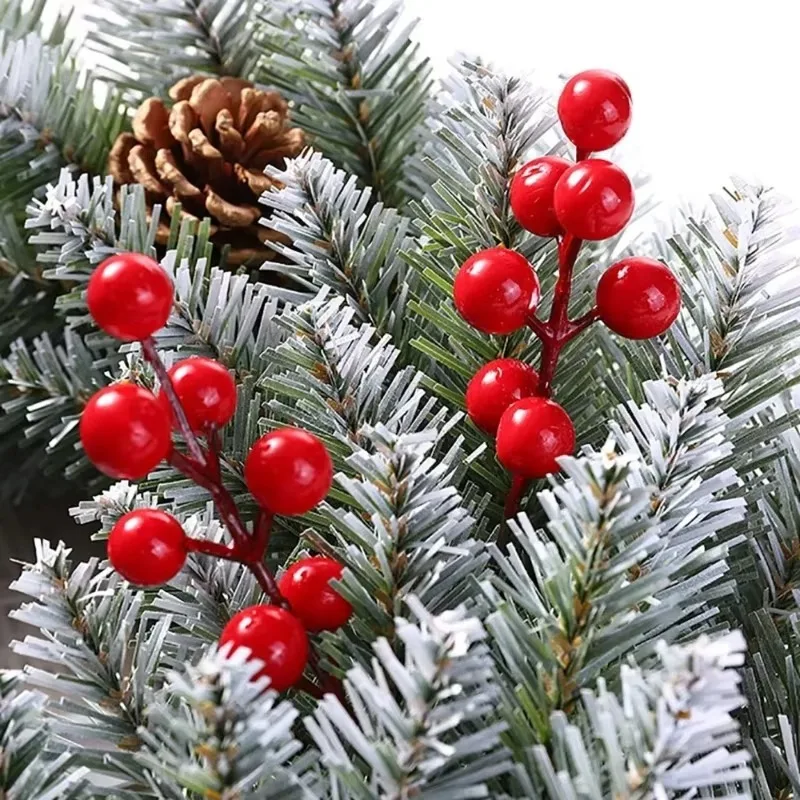 100/5PCS Artificial Red Berrie - Christmas Wreath Fake บทวิจารณ์และราคา