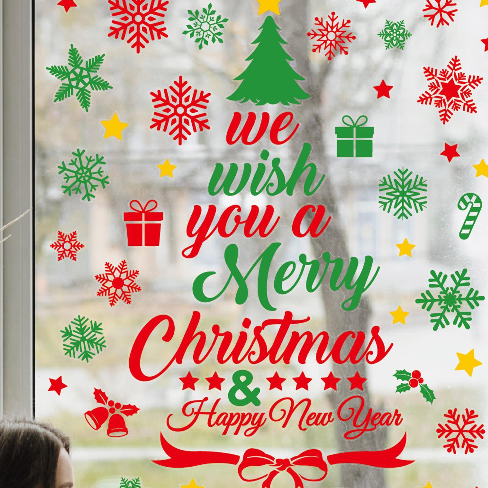 3 Pieces Christmas wall sticke - Snowflake Window Decal บทวิจารณ์และราคา