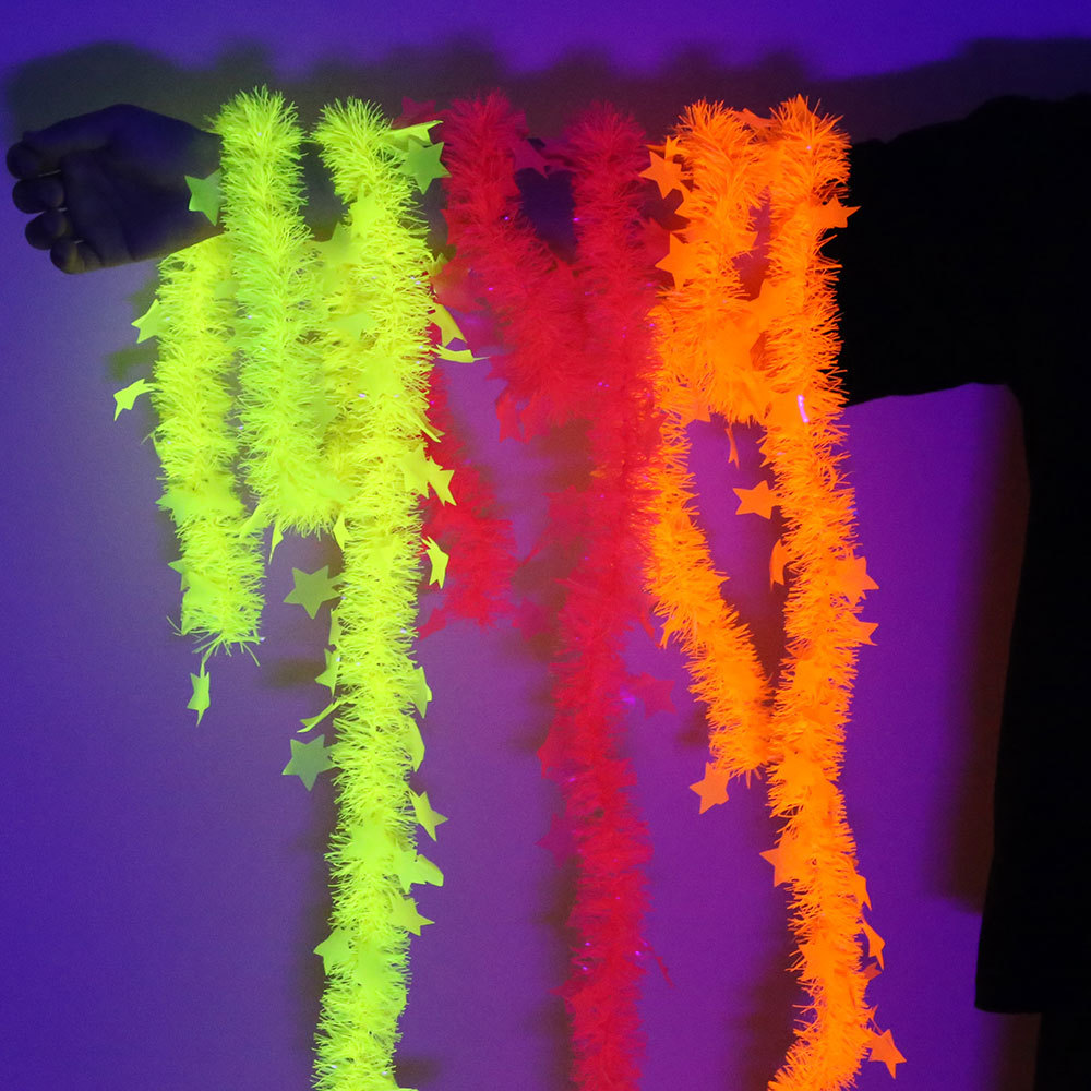 Birthday Theme Fluorescent Mac - Tinsel Garland Decoration บทวิจารณ์และราคา