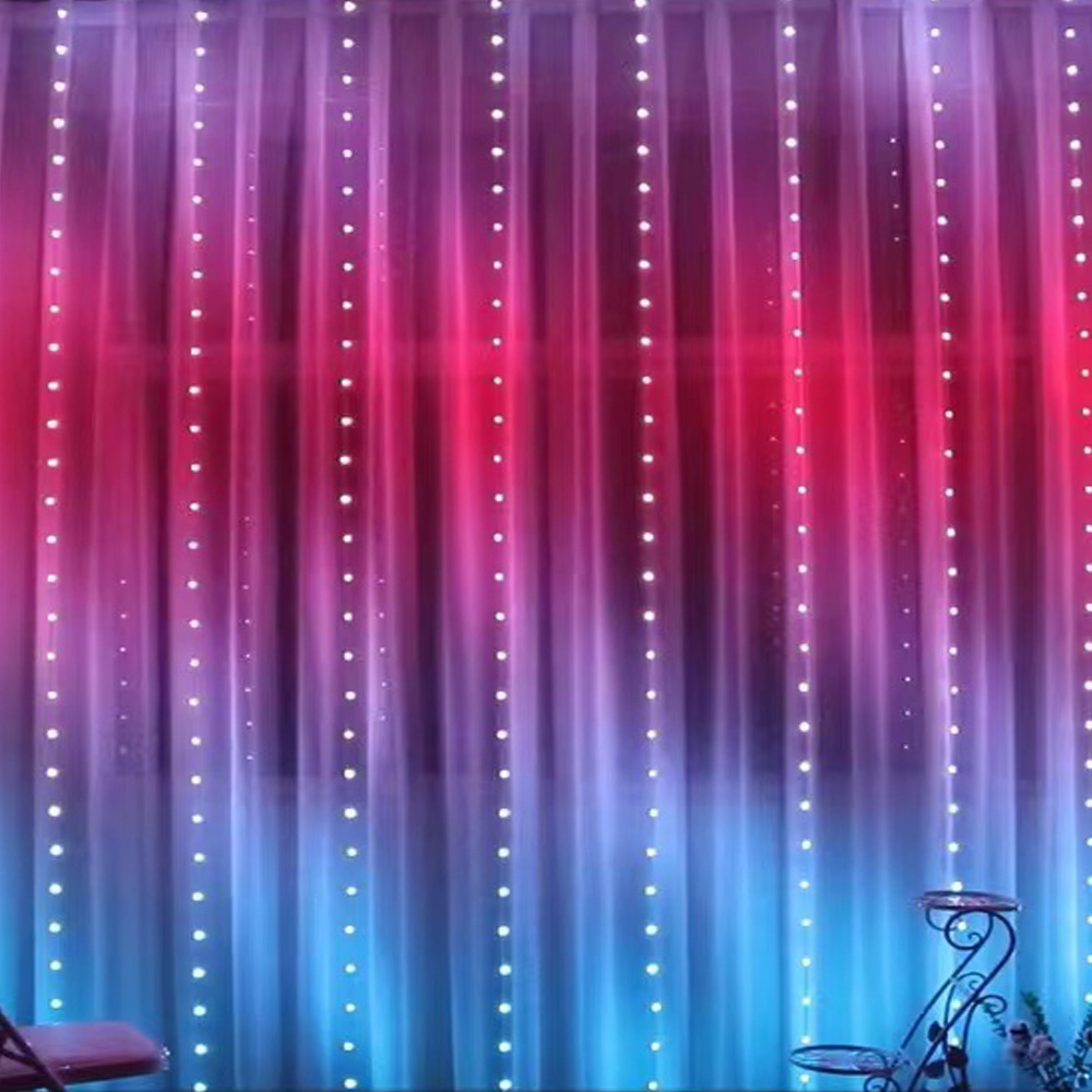 3M RGB Smart LED Curtain Light - Christmas Lights Outdoor บทวิจารณ์และราคา