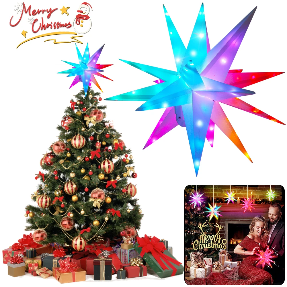25/40/50/60CM Christmas Star L - Star Tree Topper บทวิจารณ์และราคา