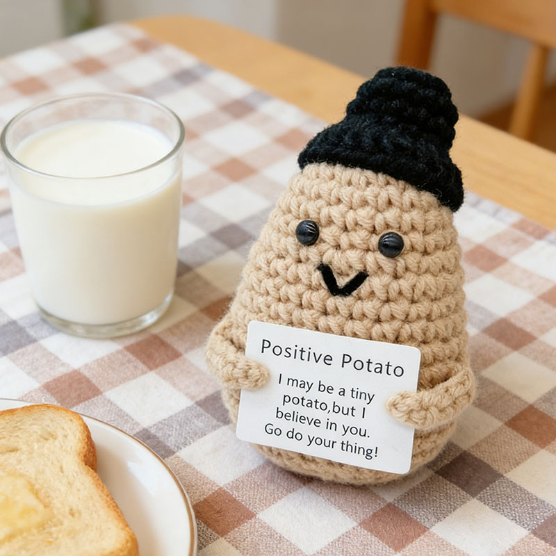 Cute Positive Potato Crochet D - Santa Hat Plush บทวิจารณ์และราคา
