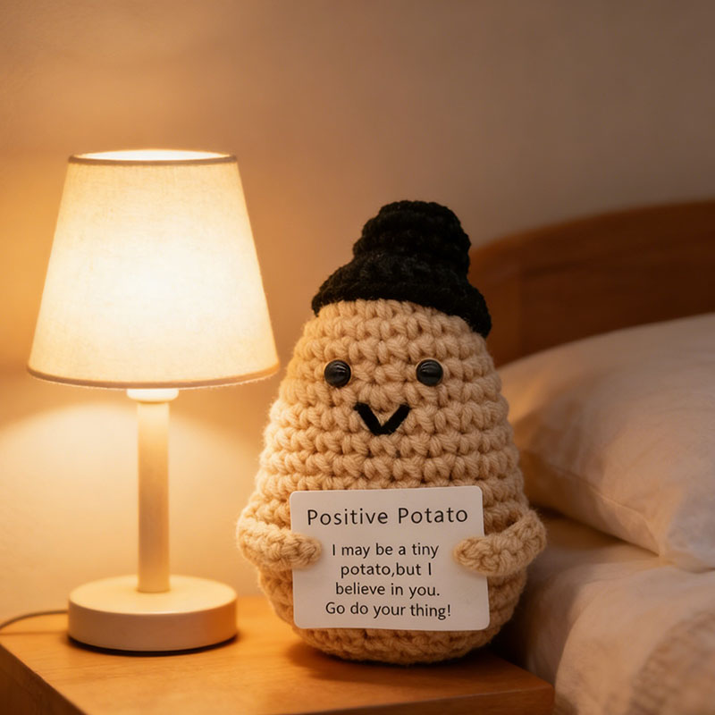 Cute Positive Potato Crochet D - Santa Hat Plush บทวิจารณ์และราคา