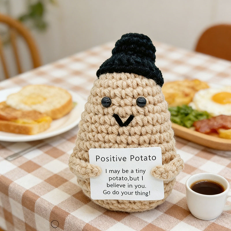 Cute Positive Potato Crochet D - Santa Hat Plush บทวิจารณ์และราคา