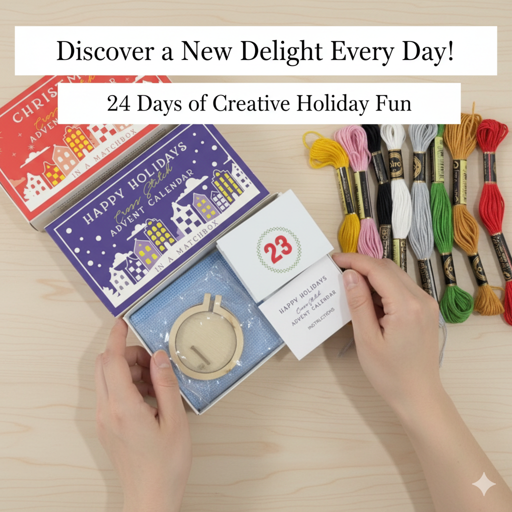 24 Days Countdown Cross Stitch - Advent Calendar Gift บทวิจารณ์และราคา